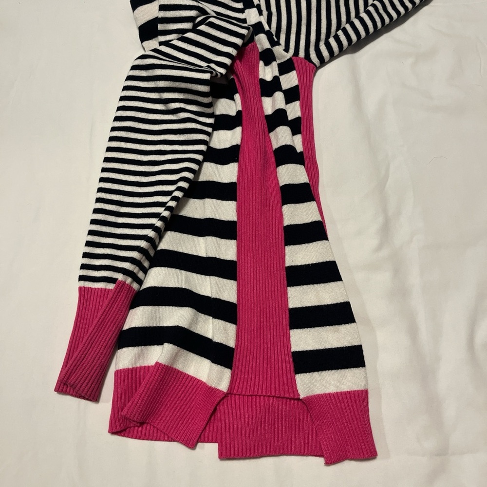 Pink Rose Striped Sweater with Pink Accents - Picture 4 of 8